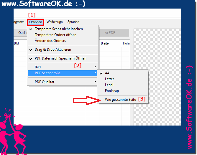 Wie eingescannte Seite zu PDF A4, A3, A2, A1 auf Windows 10, 8.1, ...!