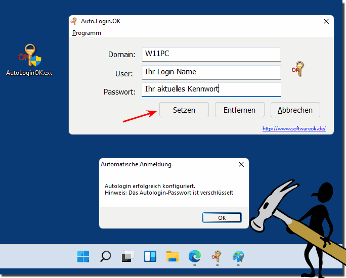 Automatisch Anmelden auf Windows konfigurieren!