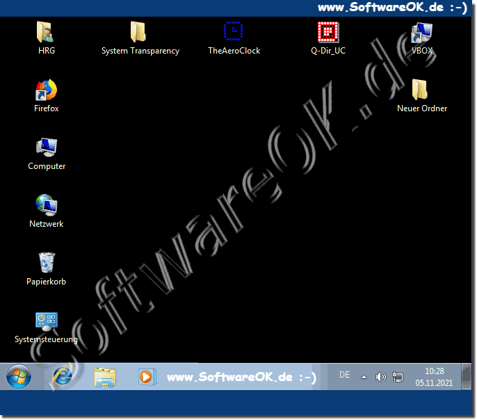 Beheben vom Dunklen Desktop Hintergrund Fehler unter Windows 7!