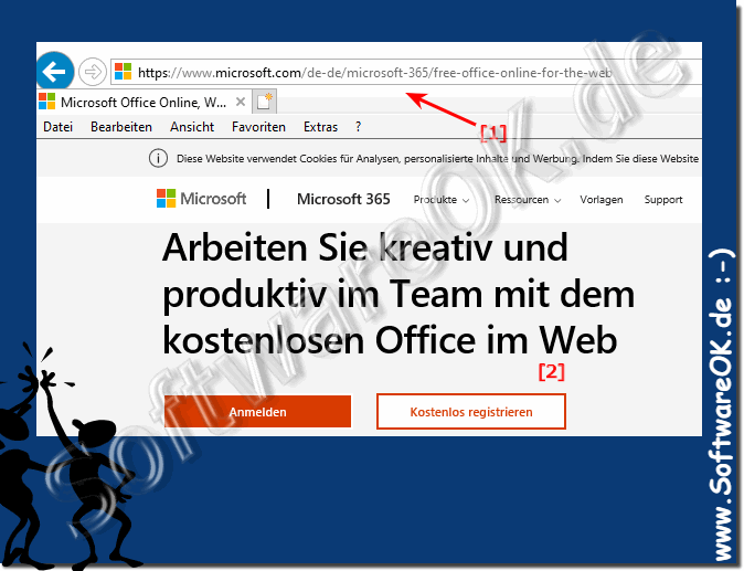 Microsoft-Office kostenlos Registrieren!