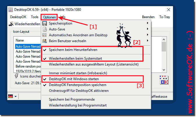 Desktop Symbole beim Windows Start wiederherstellen!