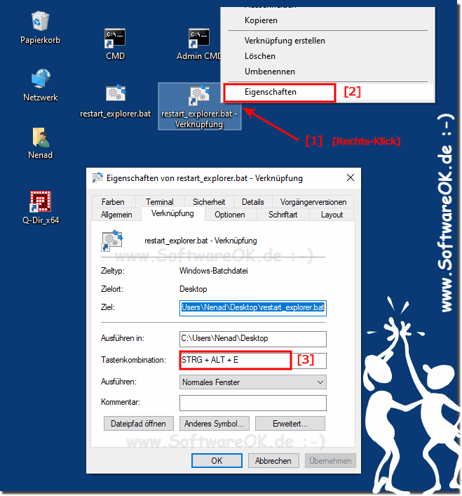 Wie kann ich den Windows Explorer neu starten Windows 10!