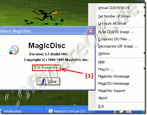 MagicDisc für Virtuelle CD DVD Laufwerke unter Windows!