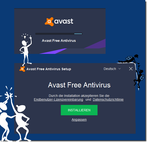 Nach Download Installieren vom Avast Antivirus 2020 dem Kostenloser Schutz für alle!