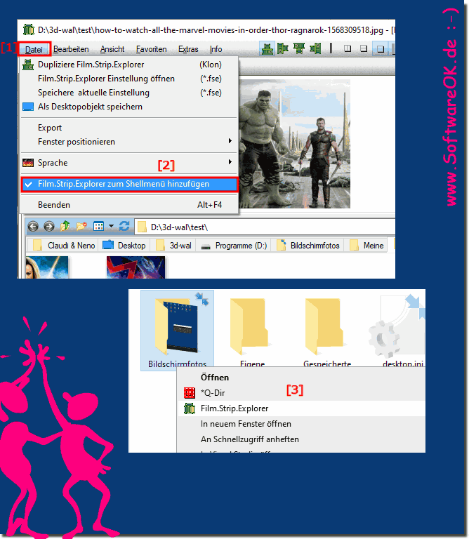 Wie kann ich es zum MS-Datei Explorer nutzen? 
