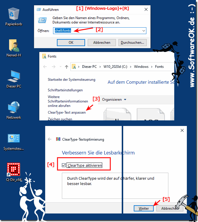 Das ClearType unter allen MS Windows OS!