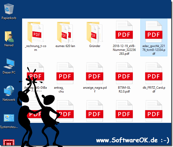 Die PDF Datei im Datei Explorer!