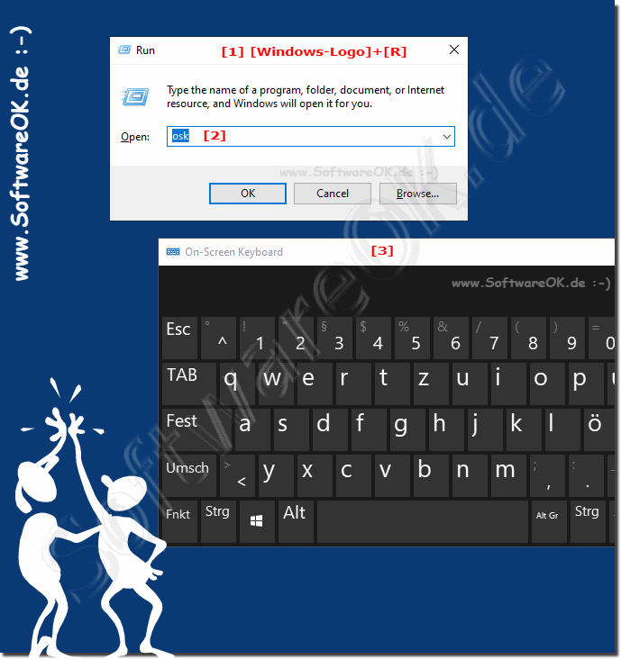 Die Virtuelle Tastatur am Bildschirm!