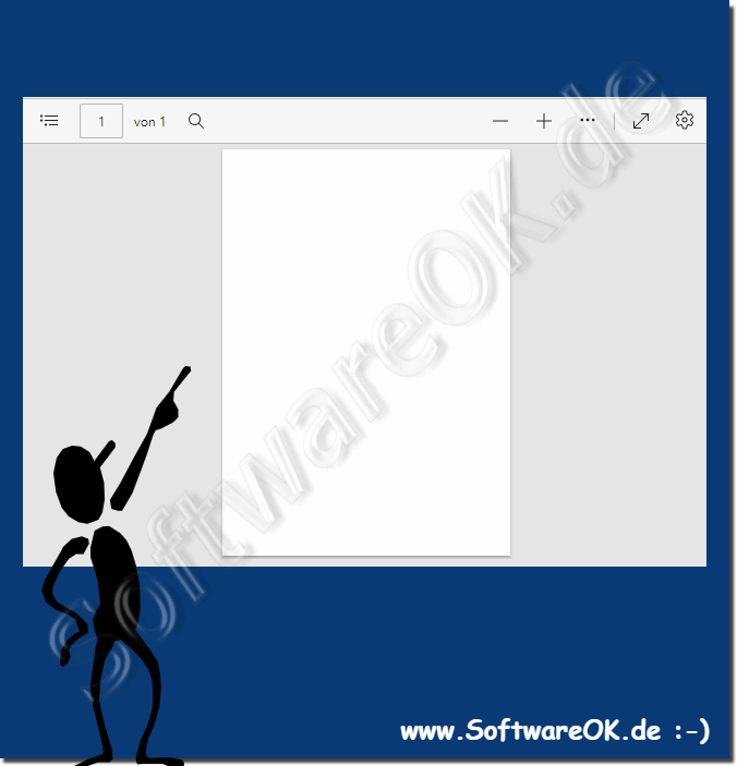 Eine leere PDF-Datei!