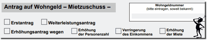 Wohngeldantrag Beispiel!
