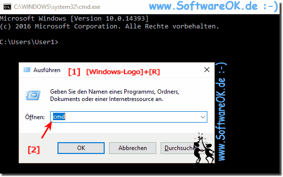 cmd.exe starten!