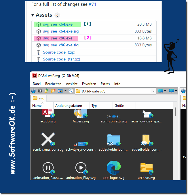 SVG-Miniaturansichten x64 oder x32 auf Windows!