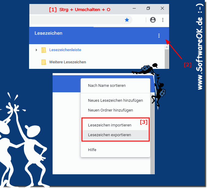 Favoriten exportieren und importieren in Google Chrome!