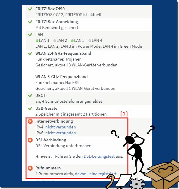 FritzBox Internet IPv4, IPv6, Fehler!