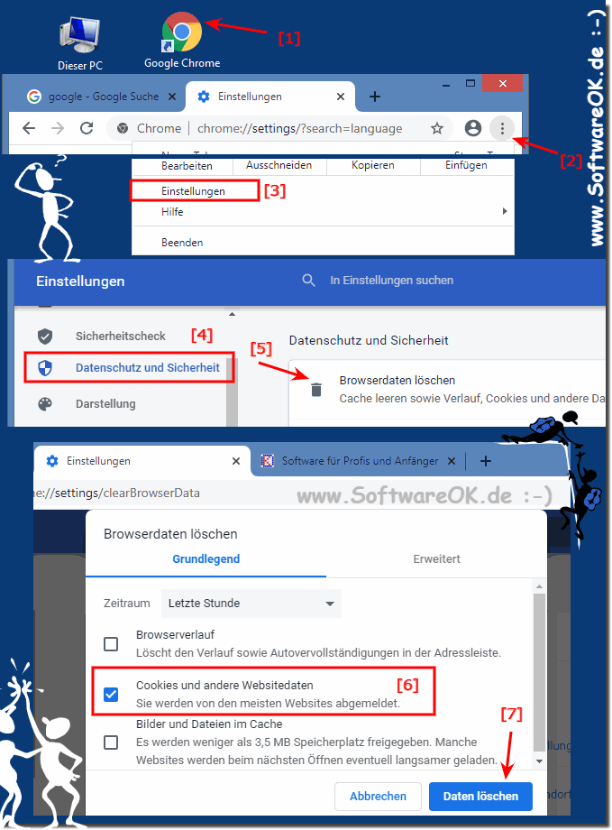 Google Chrome Cookies Lschen am Desktop PC!