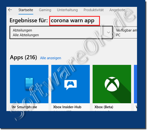 Microsoft Store Corona-App Finden, Installieren, Downloaden!