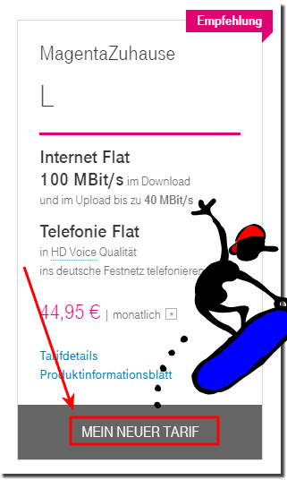 Telekom 100 Mbit Magenta L!