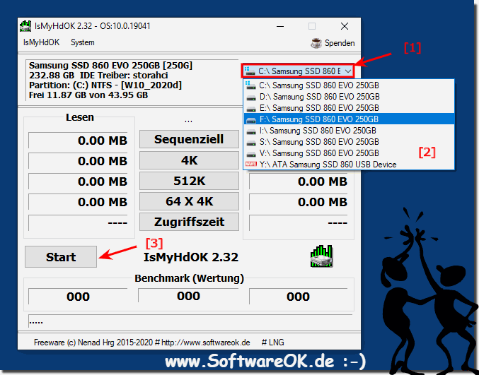 Eine andere Partition oder Laufwerk Testen!