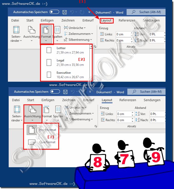 ndere der Papiergre und Format in Microsoft Word!