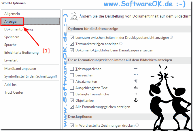 Formatierungszeichen in MS Word!