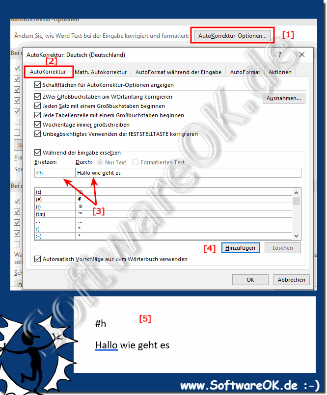 Textbausteine anlegen fr MS Word und Excel!