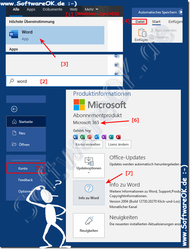Welche Version von MS Office habe ich?