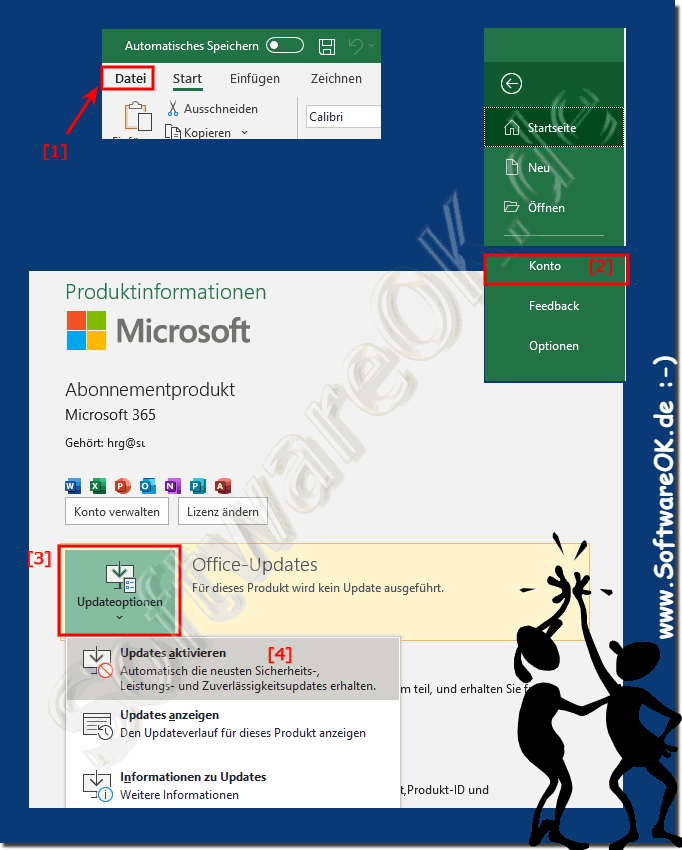 Wie kann ich die Microsoft Office 365 Autoupdate Einstellung Prfen?