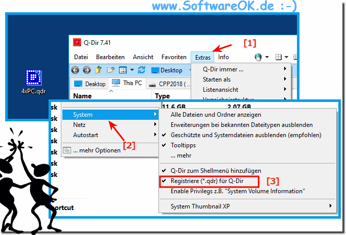 Das Q-dir-Dateien  Problem!