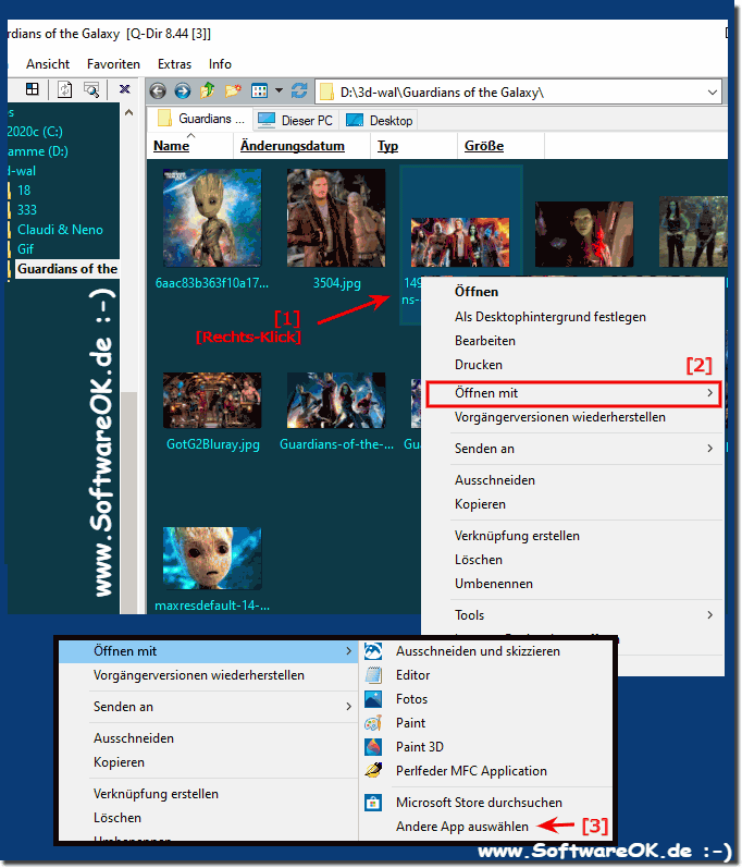 Dateitypen zum richtigem Programm zuweisen unter MS Windows OS!