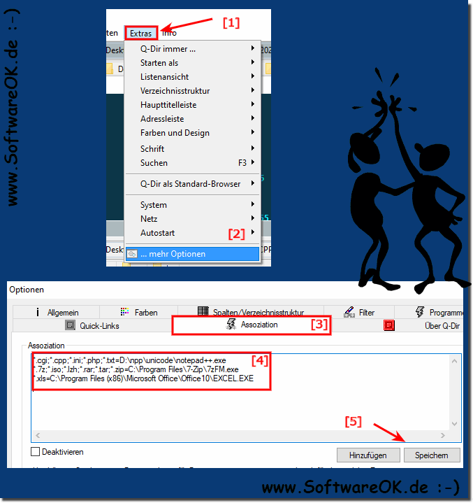 Die internen Datei-Assoziationsregeln! 