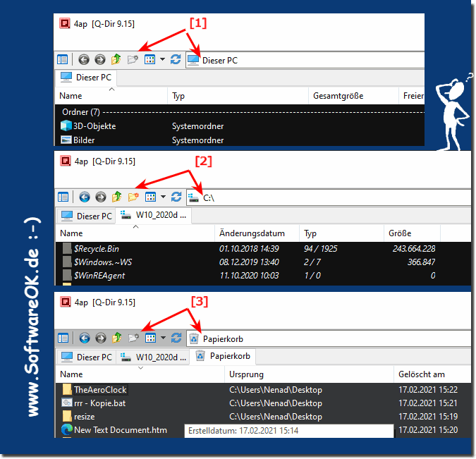 Kann keine Neuen Ordner erstellen im Quad-Explorer!