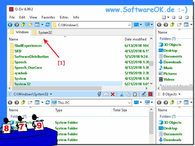 Mehrere Ordner in Registerkarten Tabs!