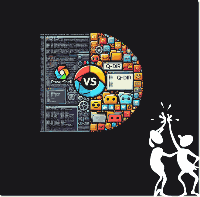 PowerShell vs. Quad-Datei-Explorer, Der Showdown der Dateiverwaltung!