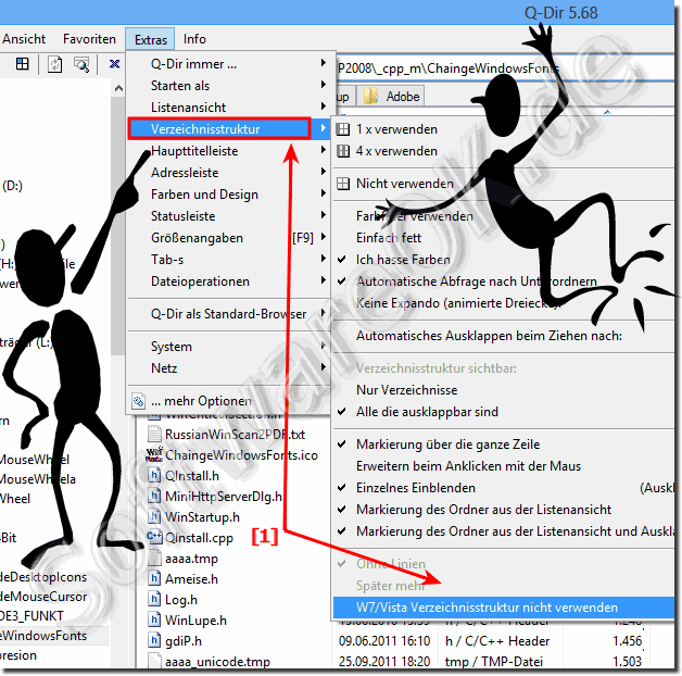 Problem im Windows-7 Explorer wenn man im Verzeichnisbaum einen Ordner selektiert! (Vista) !