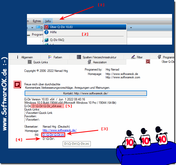 Q-Dir.ini der Speicherort im Quad Explorer!