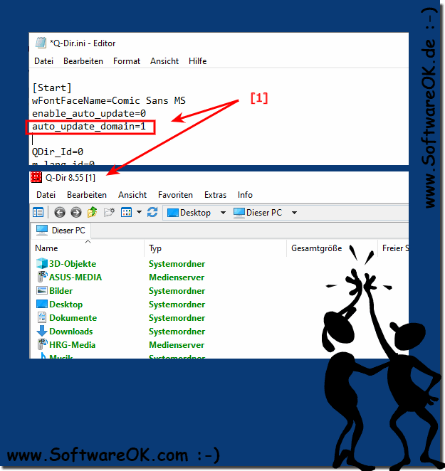 Q-Dir Datei Explorer Auto Update Server!