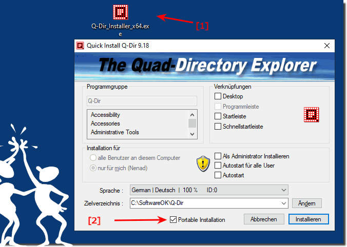 Q-Dir portabel  Installation!