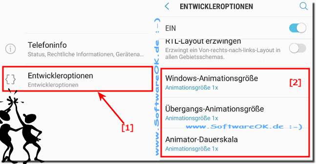 Deaktivieren Sie die Animationen am Samsung Android! 