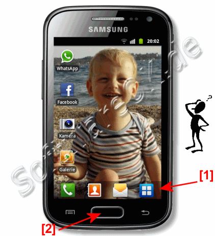 am Samsung Galaxy die Anwendungen (Apps) öffnen!