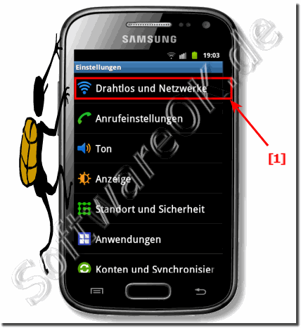 Samsung Galaxy WLAN Einstellungen ber Drahtlos und Netzwerk