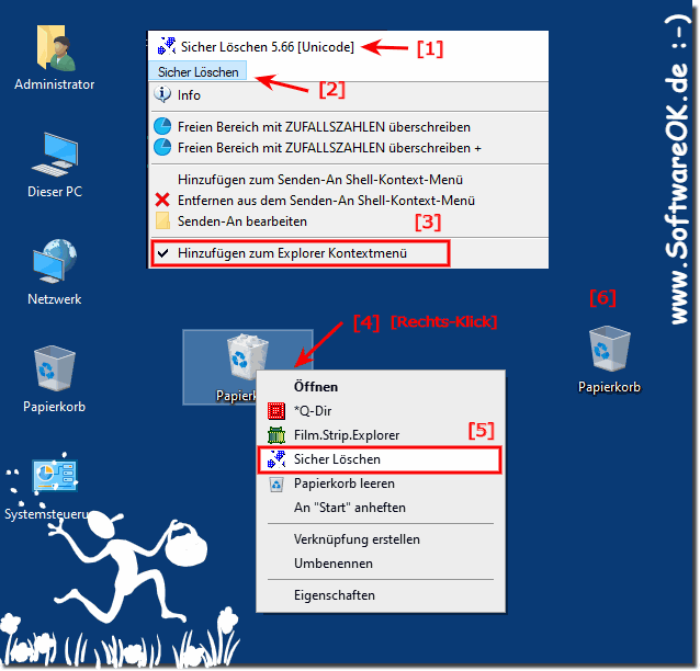 Bug-Fix Papierkorb-Symbol unter Windows beim Sicheren Löschen behoben!