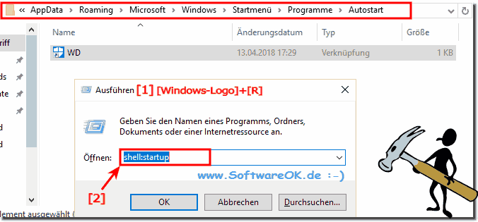 Firefox ist nicht im Auto-Start-Ordner von Windows!