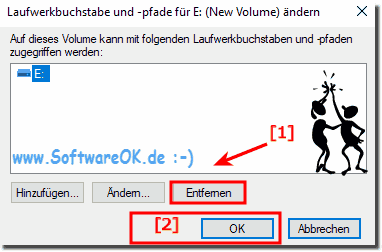 Laufwerk / Partition im Datei-Explorer ist danach nicht sichtbar!
