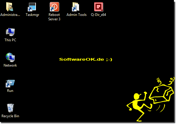 Sauberer Hintergrund am Windows Rechner!