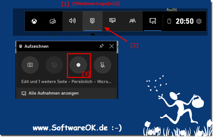 Windows 10 / 11 Integrierten Screen Recorder nutzen!