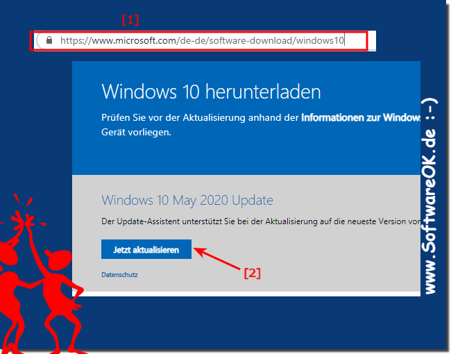 Windows 10 Home Update manuell heruntergeladen und Installieren!