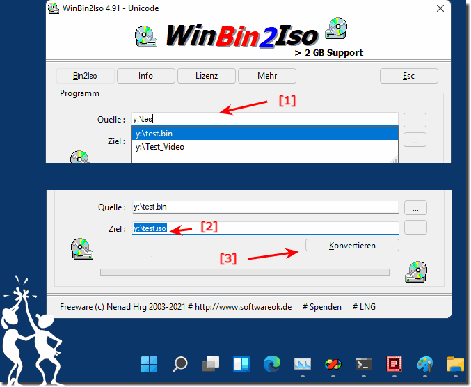 Einfach weiterhin BIN Images zu ISO auf Windows 11 Umwandeln!