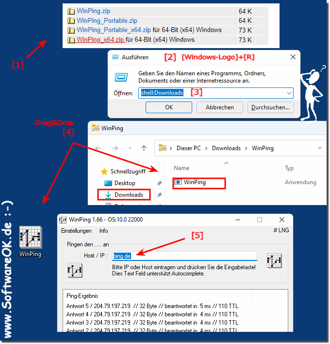 Unter Windows 11 weiterhin den Ping Befehl ausführen!