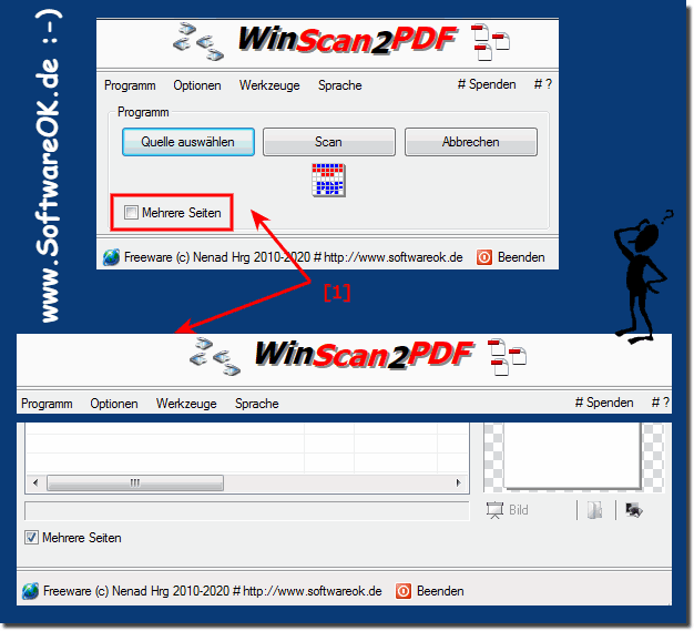 WinScan2PDF Fenstergröße!