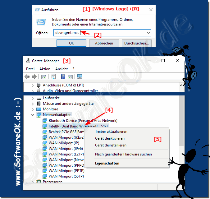 Alle Netzwerkadapter unter Windows 10 (sehen, deaktivieren, aktivieren)?
